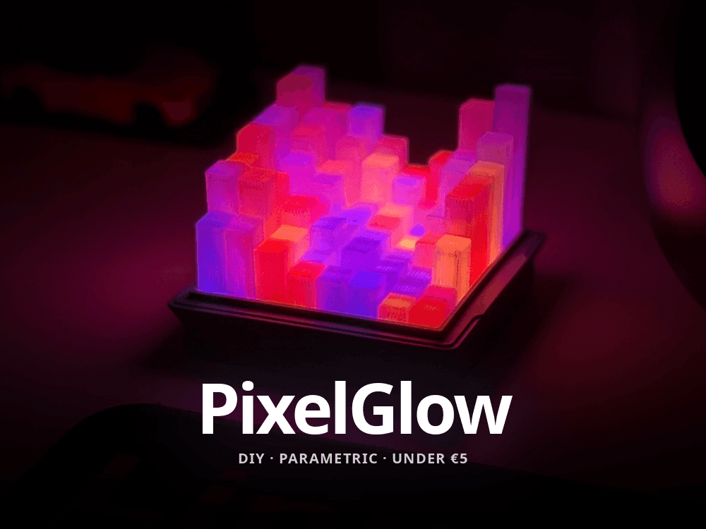 PixelGlow | Parametric • Customizable • Smart Lamp